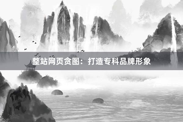 整站网页贪图：打造专科品牌形象